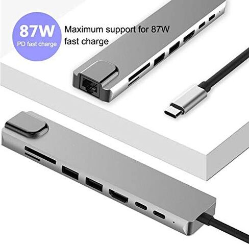 Multi-Function Notebook Docking Station (USB Type C 8-in-1 Hub) in Saudi Arabia