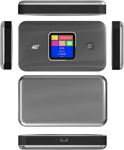 4G+ LTE Mobile WiFi Router, Portable Hotspot with 3000mAh Battery, Dual Band 2.4G/5.8G, Cat 7 Support, Multi-Band Compatible in Saudi Arabia