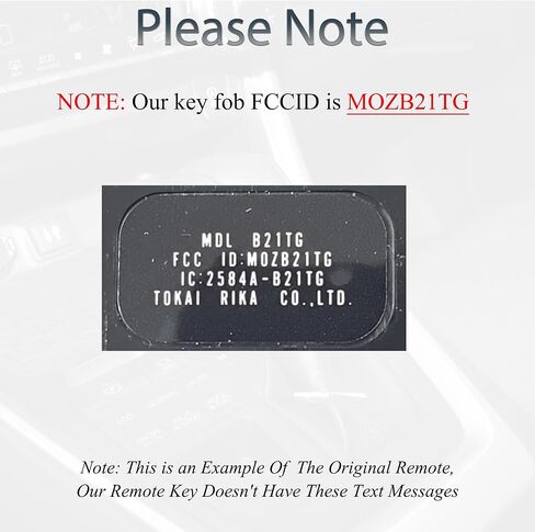 Key Fob Fits for Toyota Prius 2004-2009 Black Logo Car Keyless Entry Remote Control Push Start Smart Key Replacement FCC ID: MOZB21TG PN:89070-47180 in Saudi Arabia