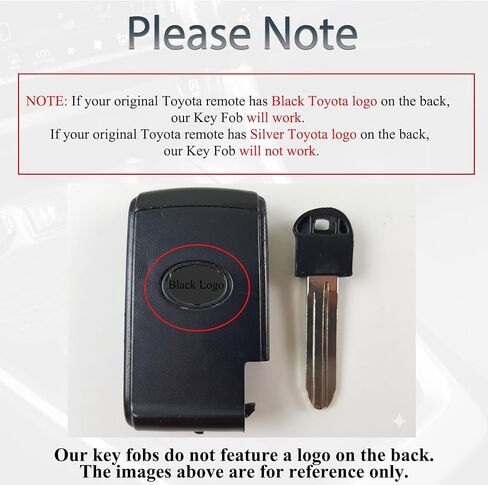 Key Fob Fits for Toyota Prius 2004-2009 Black Logo Car Keyless Entry Remote Control Push Start Smart Key Replacement FCC ID: MOZB21TG PN:89070-47180 in Saudi Arabia