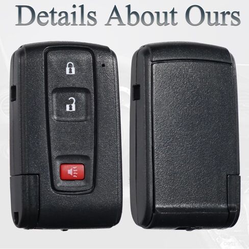 Key Fob Fits for Toyota Prius 2004-2009 Black Logo Car Keyless Entry Remote Control Push Start Smart Key Replacement FCC ID: MOZB21TG PN:89070-47180 in Saudi Arabia
