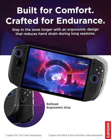 Lenovo Legion Go 2 Right Controller, Works with Legion Go 1 & 2, Hall Effect Joystick and Triggers, 10m Range, Black in Saudi Arabia