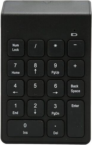 Bewinner Number Pads,Numpad18 and Silent Keys Numeric Keypad,Portable Number Keyboard,2.4 GHz Financial Accounting Number Numpad for Bank Accountant in Saudi Arabia
