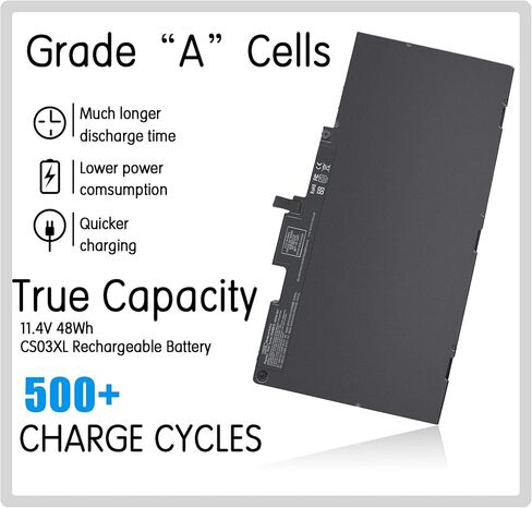CS03XL Laptop Battery for HP EliteBook 840 850 755 745 G3 G4 ZBook 15u G3 G4 Series 800513-001 800231-1C1 800513-001 CS03 CS03046XL HSTNN-IB6Y HSTNN-UB6S HSTNN-I33C-4 Notebook. in Saudi Arabia