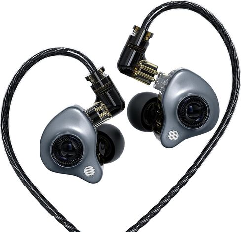 سماعات رأس داخل الأذن مع ميكروفون، سماعات أذن ديناميكية HiFi IEM مقاس 10 مم، سماعات أذن IEM بصوت واضح للغاية مع كابل 4N OFC قابل للفصل، سماعات أذن سلكية للألعاب USB C in Kuwait