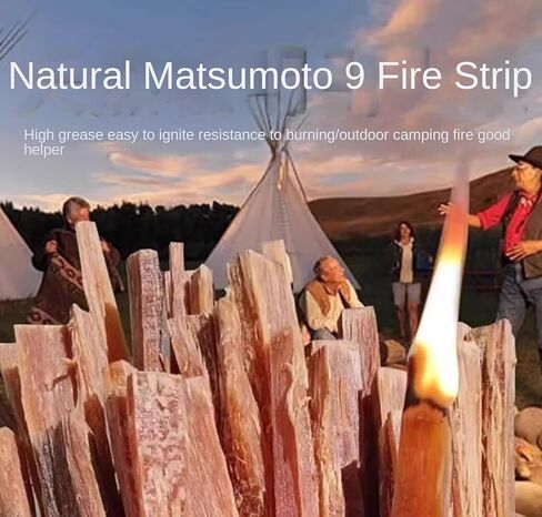 100% Natural Fire Starter Sticks - Resin Rich, Quick Light Firestarters for Wood Stove, BBQ, Bonfire, Camping Hiking & Emergency Kits in Saudi Arabia