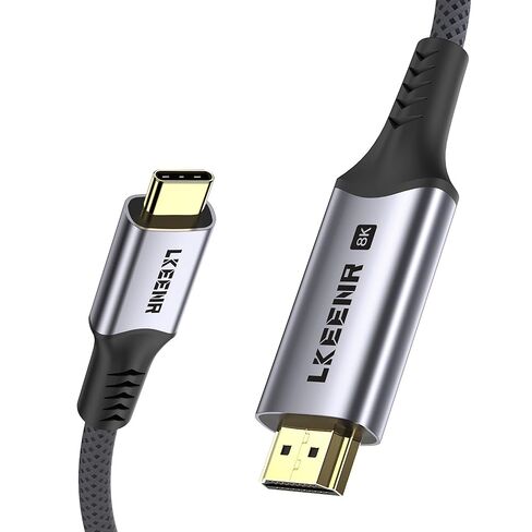 USB C to HDMI 2.1 Cable 5Ft (8K@60Hz,4K@144Hz,2K@240Hz) [Thunderbolt 3/4/5 Compatible] Supports HDCP 2.3 & HDR10, High Speed 48Gbps for XPS, Galaxy S22, Gaming Monitor in Saudi Arabia