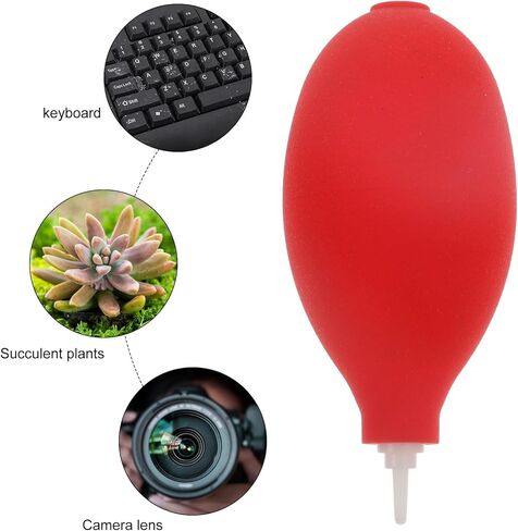 Mini Air Blower Dust for Camera Lens Sensor and Keyboard, Red Squeeze Bulb Pump Compressed Air Blaster for Electronics Cleaning in Saudi Arabia