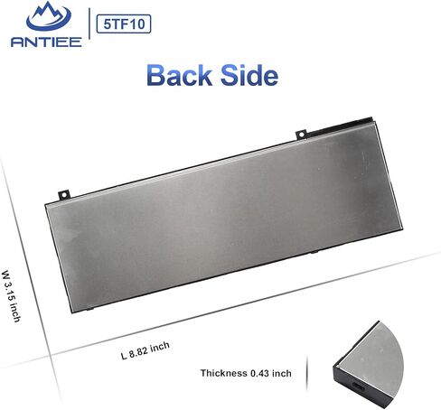 ANTIEE 5TF10 GHXKY Laptop Battery Replacement for Dell Precision 7730 7740 7530 7540 P34E Series Notebook P34E001 P34E002 P74F P74F001 P74F002 NYFJH RY3F9 0RY3F9 7M0T6 7.6V 64Wh 8000mAh in Saudi Arabia