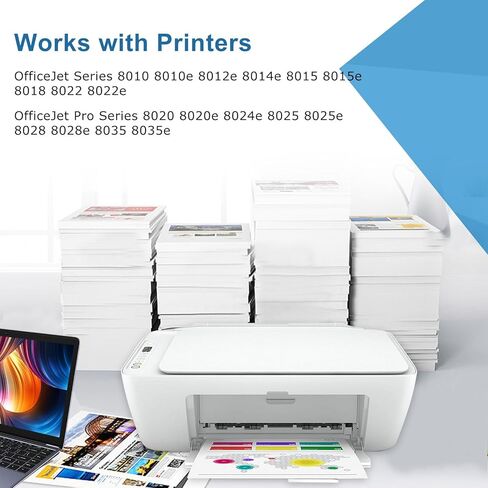 خراطيش حبر 910XL حزمة كومبو باللون الأسود لـ HP 910 XL متوافقة مع HP910 OfficeJet Pro 8020 8015e HP910XL لـ 8025e 8028e 8020e 8025 8010 8028 8035 8015 8022 طابعة سماوي أرجواني أصفر 4 عبوات in Kuwait