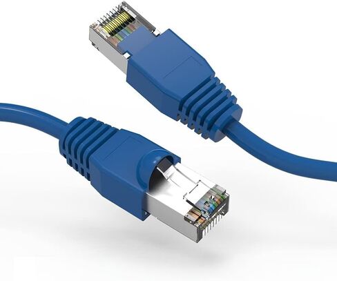 35Ft Cat6A Shielded (SSTP) Ethernet Network Booted Cable Blue, 1 Pack in Saudi Arabia