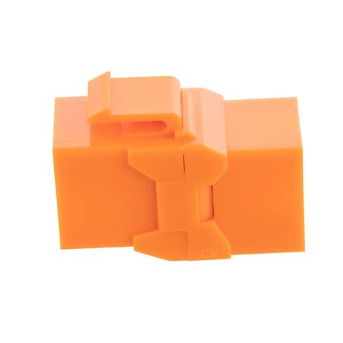 NavePoint CAT6A UTP Inline Keystone Coupler, 15 Pack, Orange in Kuwait