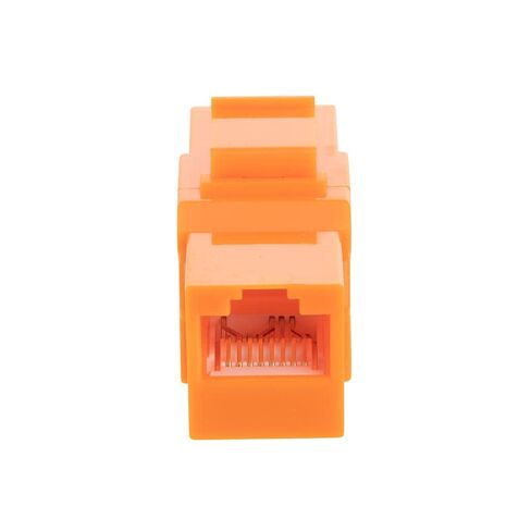 NavePoint CAT6A UTP Inline Keystone Coupler, 15 Pack, Orange in Kuwait