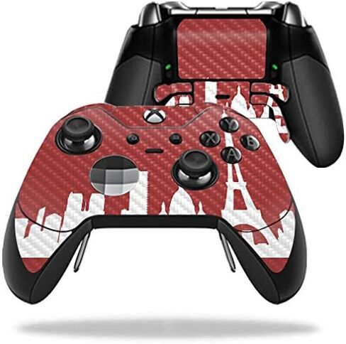 MightySkins Carbon Fiber Skin for Microsoft Xbox One Elite Controller - Paris | Protective, Durable Textured Carbon Fiber Finish | Easy to Apply, Remove, and Change Styles | Made in The USA in Saudi Arabia