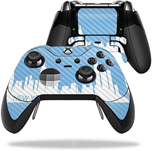 MightySkins Carbon Fiber Skin for Microsoft Xbox One Elite Controller - Paris | Protective, Durable Textured Carbon Fiber Finish | Easy to Apply, Remove, and Change Styles | Made in The USA in Saudi Arabia