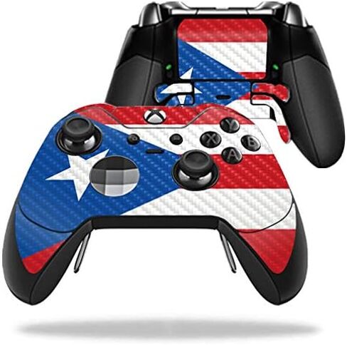 MightySkins Carbon Fiber Skin for Microsoft Xbox One Elite Controller - Paris | Protective, Durable Textured Carbon Fiber Finish | Easy to Apply, Remove, and Change Styles | Made in The USA in Saudi Arabia