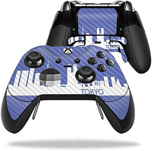 MightySkins Carbon Fiber Skin for Microsoft Xbox One Elite Controller - Paris | Protective, Durable Textured Carbon Fiber Finish | Easy to Apply, Remove, and Change Styles | Made in The USA in Saudi Arabia
