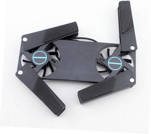 Vaguelly 2PCS Folding Laptop Cooling Pad with Dual USB Fans Lightweight Ventilated Stand for All Laptop Portable Cooler for Students Travelers Business in Saudi Arabia