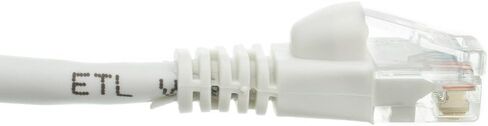 كابل إيثرنت Cat6 من CableWholesale، 24AWG، موصل لوحة ذهبية RJ45، 4 أزواج من النحاس المجدول، حذاء بدون تشابك زوج ملتوي غير محمي (UTP) كابل تصحيح شبكة الإنترنت، 20 قدم، أبيض in Saudi Arabia