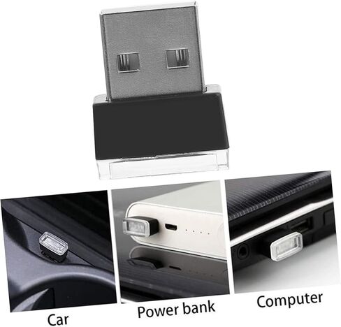 Cabilock 3Pcs Mini USB Atmosphere Lamp LED USB Car Light for Interior Illumination Compact and for Creating Comfortable Driving Atmosphere in Saudi Arabia