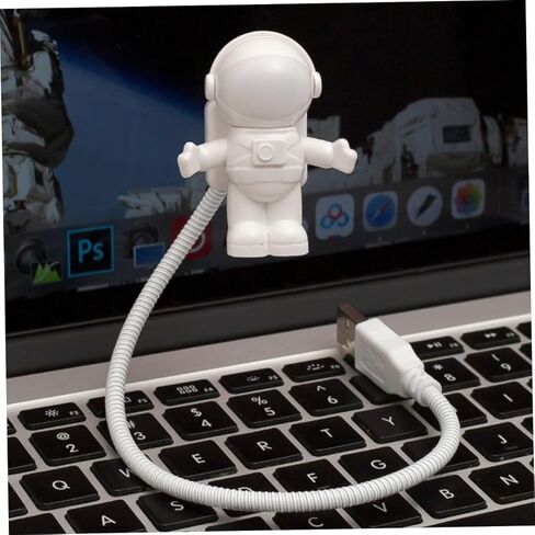 Astronaut USB LED Night Light for Boys and Girls Creative Flexible Spaceman Lamp for Bedroom Reading and Study Cute Design Energy Efficient Portable in Saudi Arabia