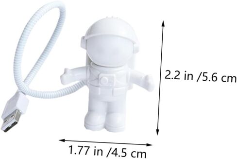 Astronaut USB LED Night Light for Boys and Girls Creative Flexible Spaceman Lamp for Bedroom Reading and Study Cute Design Energy Efficient Portable in Saudi Arabia