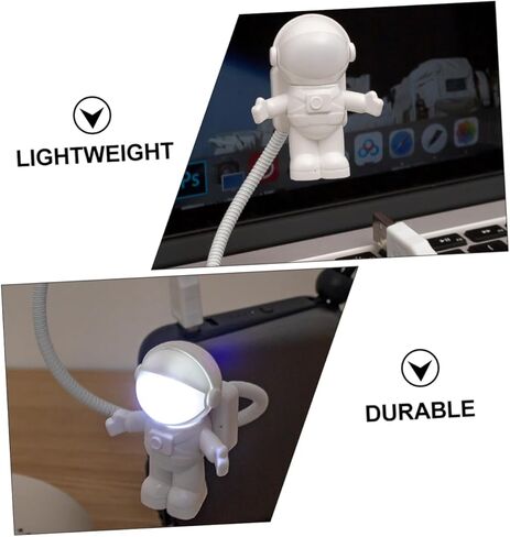 Astronaut USB LED Night Light for Boys and Girls Creative Flexible Spaceman Lamp for Bedroom Reading and Study Cute Design Energy Efficient Portable in Saudi Arabia