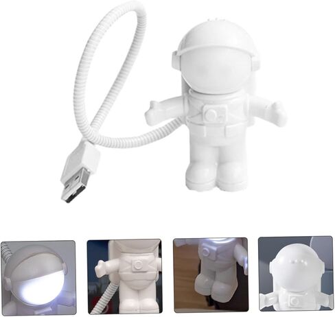 Astronaut USB LED Night Light for Boys and Girls Creative Flexible Spaceman Lamp for Bedroom Reading and Study Cute Design Energy Efficient Portable in Saudi Arabia