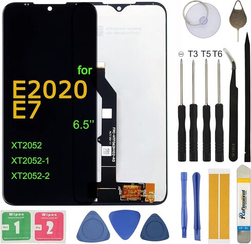 Screen Replacement for Moto E 2020 6.2'' Motorola E7 XT2052 Assembly LCD Display Touch Screen Digitizer with Repair Tools in Saudi Arabia