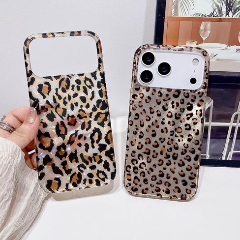 for iPhone 17 Pro Max Leopard Print Case,Cute Luxury Sparkle Translucent Clear Vintage Cheetah Print Soft TPU Silicone Protective Phone Case for Girls Women for iPhone 17 Pro Max 6.9",Cheetah in Saudi Arabia