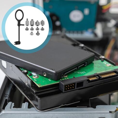 طقم براغي تثبيت M.2 SSD للوحات الأم المتوافقة مع أجهزة الكمبيوتر المحمول ووحدة التحكم في الألعاب، مجموعة متنوعة من براغي محرك الأقراص الصلبة للكمبيوتر ومجموعة مواجهات للإصلاح والتركيب بنفسك in Kuwait