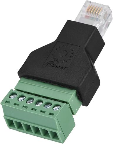 Ethernet RJ12 6P6C Male Connector Durable Compact HighImpact Plastic Adapter for Home Office Use in Saudi Arabia