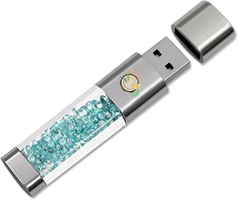 USB Flash Drive 64GB, Techkey External Memory Photo Keeper Storage Stick for Picture/Video/Data Saver/Backup V2.22 High Speed Thumb/Jump/Hard Drives-Zen Blue in Saudi Arabia