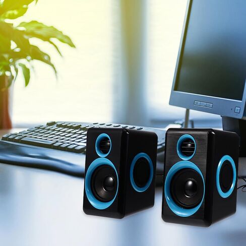 Mini Speaker USB 2.0 Desktop Computer Speaker Loudspeaker Box for Laptop Home Office with Dc 5v Power Compatible in Saudi Arabia
