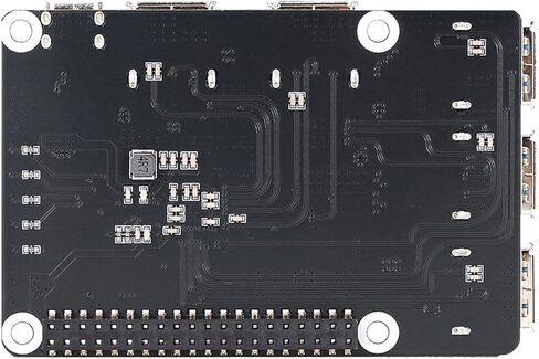 USB 3.2 Gen1 HUB HAT+ لـ Raspberry Pi، لوحة توسيع USB 3.0 ذات 4 منافذ مع مصدر طاقة من النوع C، EEPROM على اللوحة، محول USB Hub للتوصيل والتشغيل متوافق مع أجهزة USB 2.0/1.1 in Kuwait