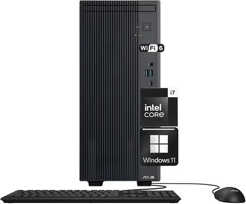 ASUS V500 Home & Business Desktop Computer Intel Core i7 (24 MB Cache, Up to 4.9GHz), 32GB RAM, 2TB PCIe SSD, Display Port, WiFi 6, HDMI, Keyboard & Mouse, 2-Monitor Support 4K, Windows 11 in Saudi Arabia