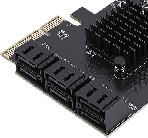 بطاقة تحكم PCIe 3.0، بطاقة توسيع 6 منافذ بسرعة 6 جيجابت في الثانية مع شريحة RTL9100، لأنظمة 10 11 in Saudi Arabia