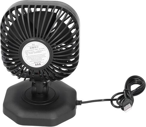 USB سيارة مروحة ABS 360 درجة للتدوير برأس واحد USB شحن سيارة صغيرة مروحة التبريد 5V 2A قابل للتعديل سطح المكتب مروحة للسيارة مكتب الاستخدام المنزلي in Saudi Arabia