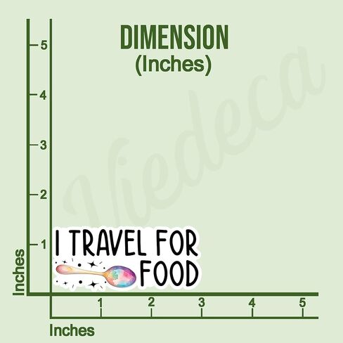 (3pcs) I Travel for Food Sticker Funny Sarcastic Sayings Foodaholic Adventure Traveling Lover Vinyl Decal for Tumbler Laptop Kindle Water Bottles Books Phone - Size 3x1.3 Inches in Saudi Arabia