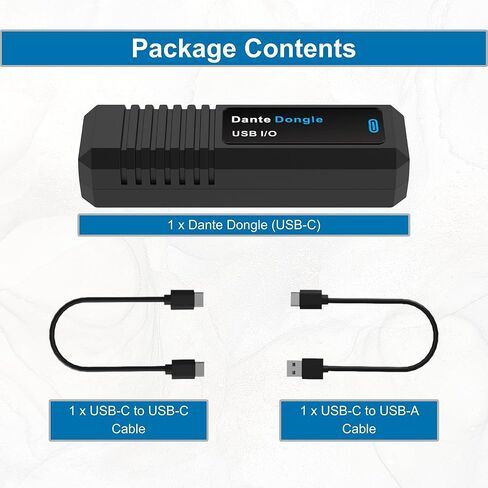 محول J-Tech Digital Dante Dongle 2x2 مع USB-C وPoE، محول إدخال/إخراج IO Dante ثنائي الاتجاه يدعم نقل الإشارات بقناتين 2x2 [JTECH-DA22D-U] in Saudi Arabia