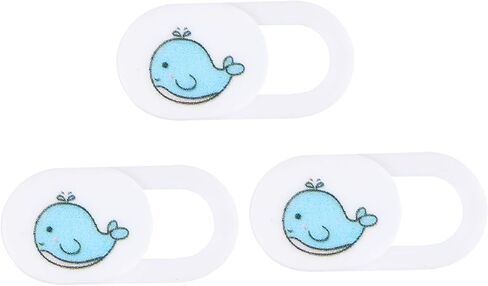 3 قطع من غطاء كاميرا الويب لأجهزة الكمبيوتر المحمول والكمبيوتر اللوحي، نمط الحوت، حماية الخصوصية، تصميم ملفت للنظر، لاصق قوي لكاميرا الويب للكمبيوتر والهواتف الذكية، الحوت الأزرق in Kuwait