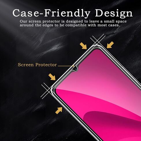 3 Pack Screen Protector for T-Mobile Revvl 7 5G+2 Pack Camera Lens Protector, Tempered Glass Film, Ultra HD 9H Hardness Case Friendly Anti Scratch Bubble Free Ultra Resistant in Saudi Arabia