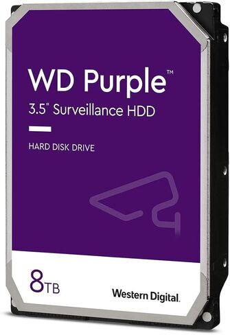Western Digital 8TB WD Purple Surveillance Internal Hard Drive HDD - SATA 6 Gb/s, 128 MB Cache, 3.5" - WD84PURZ (Renewed) in Saudi Arabia