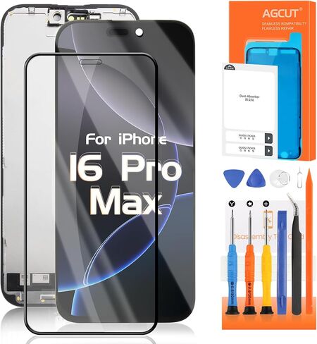 INCELL لهاتف iPhone 16 Pro Max استبدال الشاشة لهاتف iPhone 16 Pro Max شاشة LCD A3296، A3084، A3295، A3297 قطعة إصلاح مجمعة شاشة LCD تعمل باللمس in Kuwait