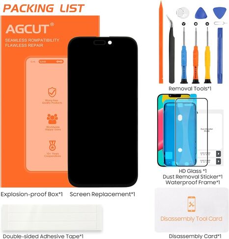 INCELL لهاتف iPhone 16 Pro Max استبدال الشاشة لهاتف iPhone 16 Pro Max شاشة LCD A3296، A3084، A3295، A3297 قطعة إصلاح مجمعة شاشة LCD تعمل باللمس in Kuwait