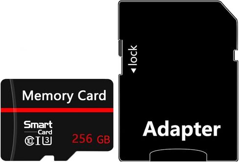 بطاقة ذاكرة 256 جيجا بايت بطاقة TF صغيرة بطاقة ذكية فائقة السرعة لهواتف Android وكاميرا الحركة والأجهزة اللوحية مساحة تخزين موسعة in Kuwait