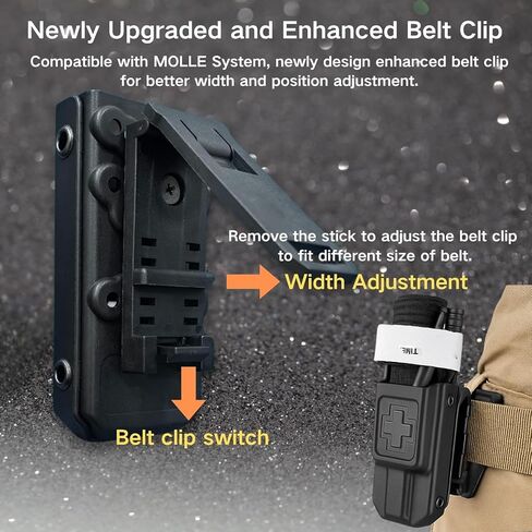 Tourniquet Holder for C-A-T Gen 7 and Older, Molle Tourniquet Holster with Upgraded Belt Clip, Tactical Tourniquet Pouch TQ Holder for Duty Belt in Kuwait