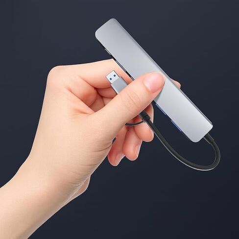 7-in-1 High Speed USB 3.0 Data Transfer Adapter Multiport Expansion with Type-C and USB-A Connectors in Saudi Arabia