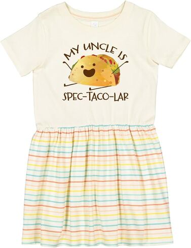 inktastic My Uncle is Spec-Taco-Lar Toddler Dress in Saudi Arabia