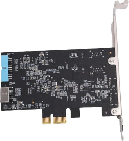 بطاقة Bewinner 5Gbps PCIe USB 3.0 Eansion | محور 4 منافذ (2xType C / 2xUSB 3.0) مع شريحة 720201، التوصيل والتشغيل لـ - اللوحة الأمامية وسطح المكتب المتوافق in Saudi Arabia